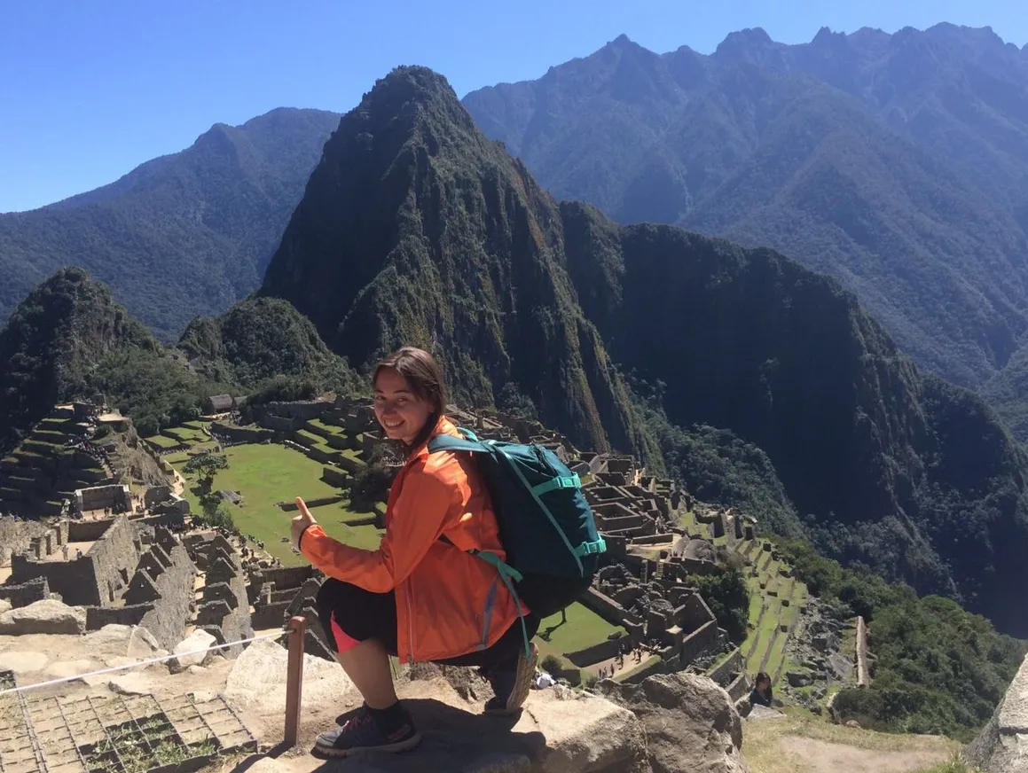 Ancient Incan citadel in the Andes mountains of Peru. Machu Picchu.
