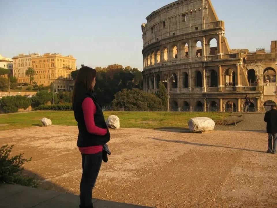 Once in Rome. It's hard to believe that some structures are almost 2000 years old... such as The Colosseum.